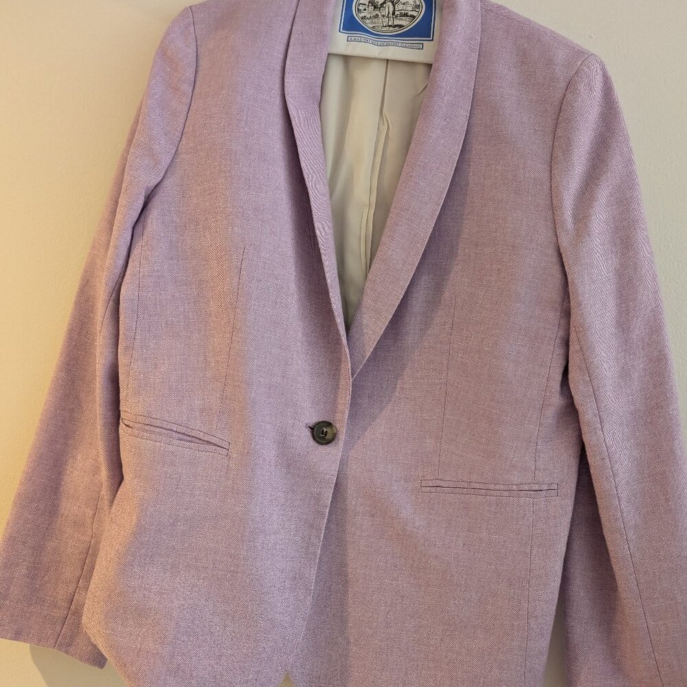 Lilac women's j crew blazer